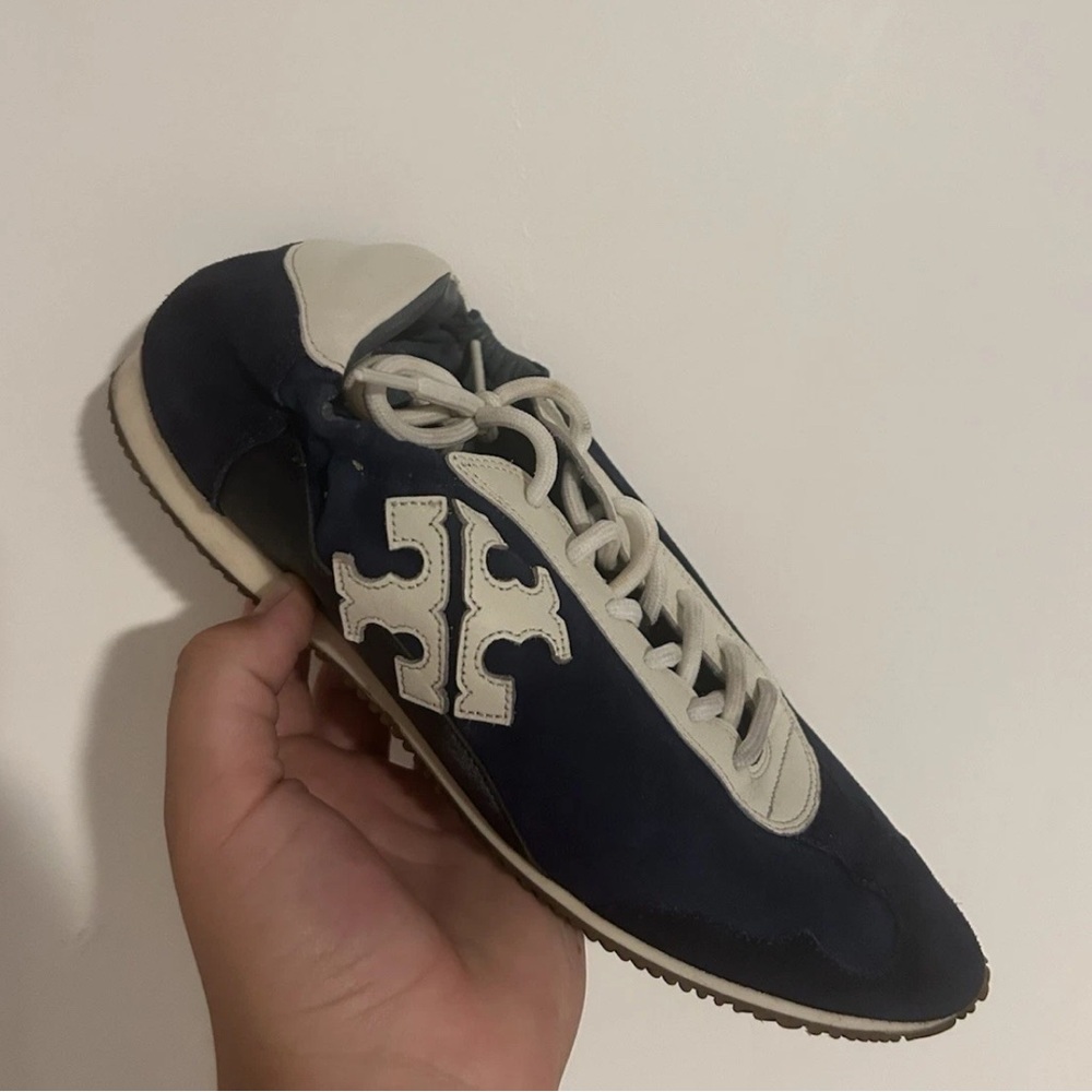 Tory Burch Navy and White Men's Sneakers